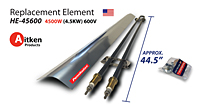 <!-2017 Aitken HE45600 U-Rod metal Sheath Element->